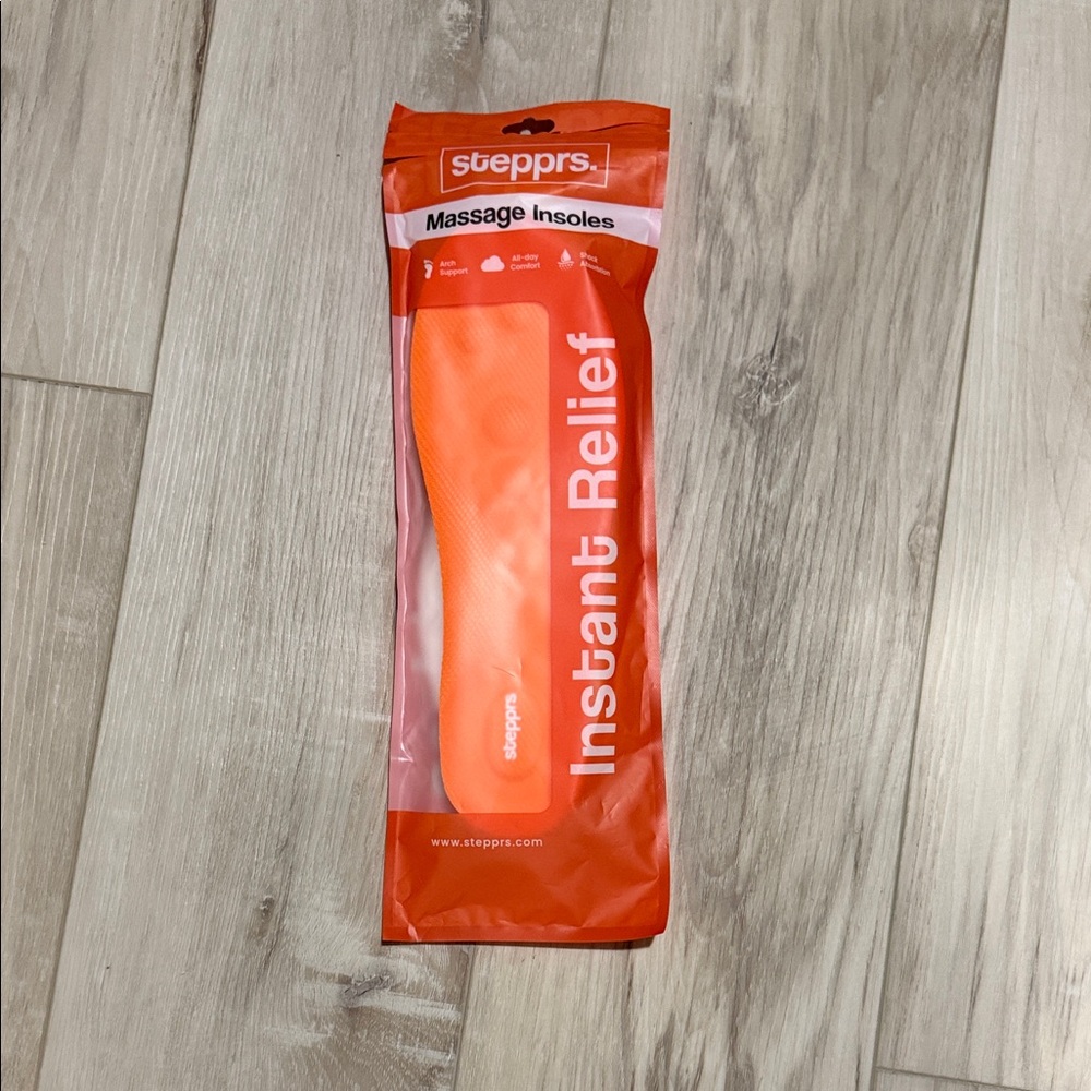 SteppRs Massage Insoles - Orange Instant Relief